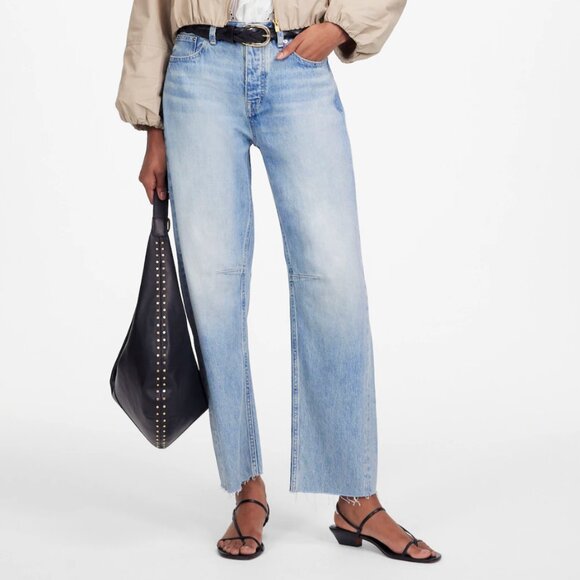 Madewell Denim - Madewell Darted Barrel-Leg Jean in Edmonson Wash